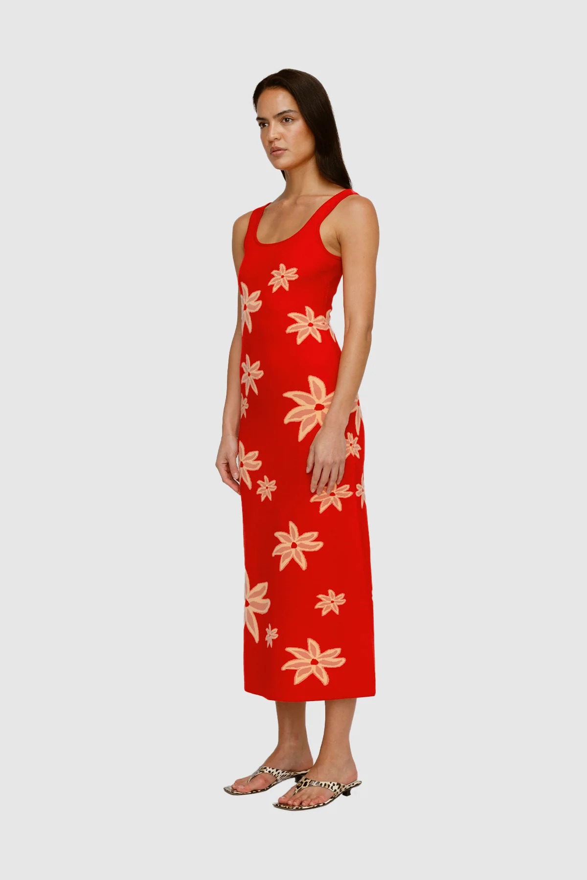 Aggie Maxi Dress - Rojo - Image 3