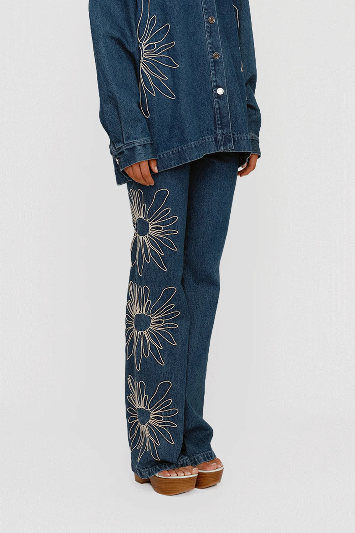 Amana Denim Flare Jean - Bluestone - Image 3