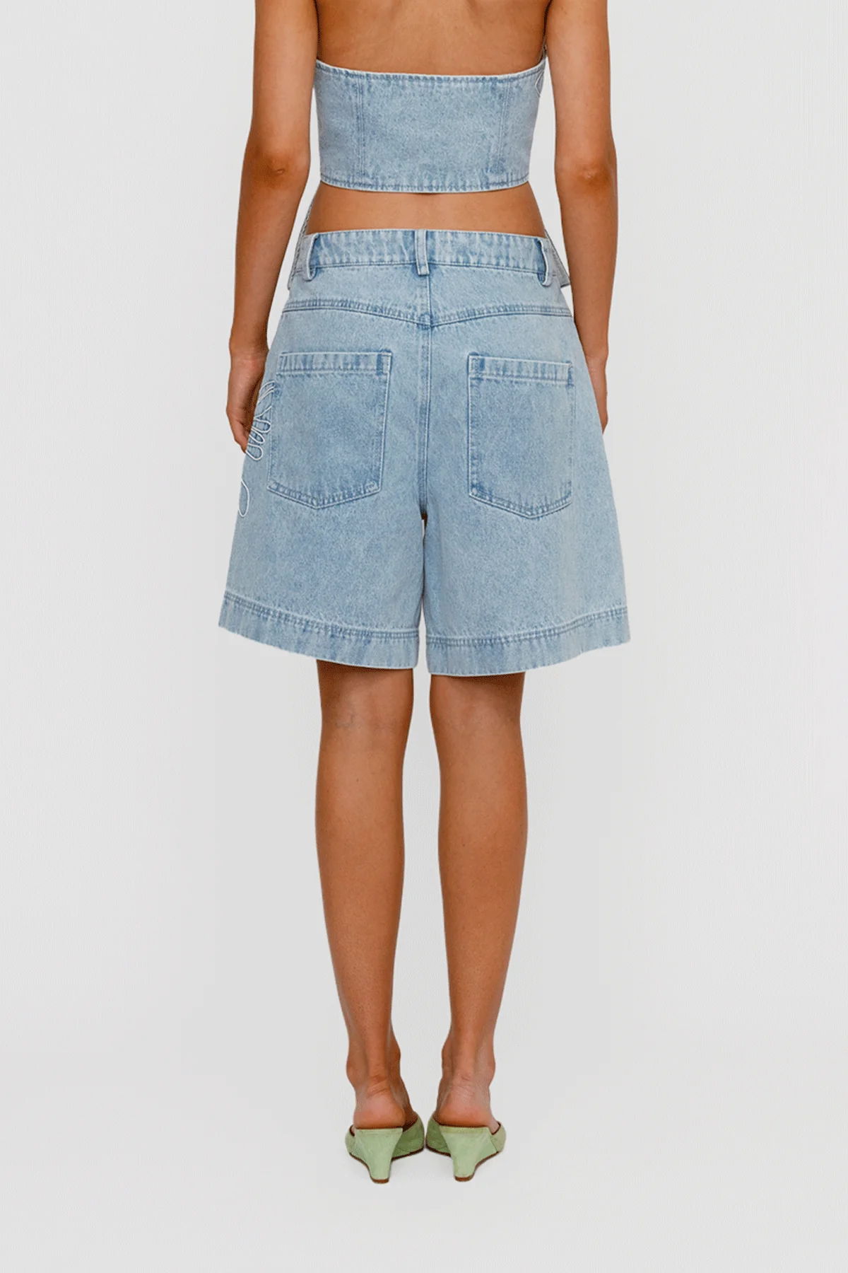 Amana Denim Short - Denim - Image 4
