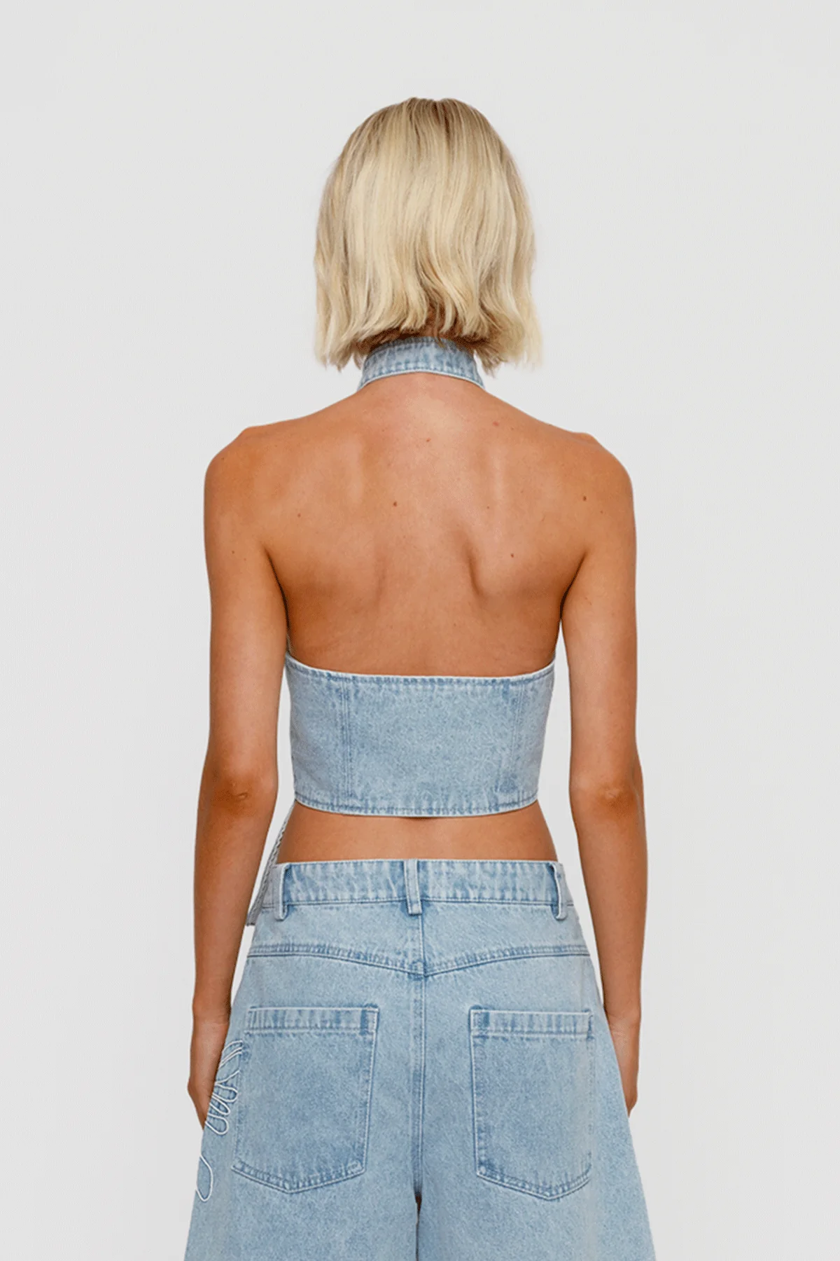 Amana Denim Vest - Denim - Image 5