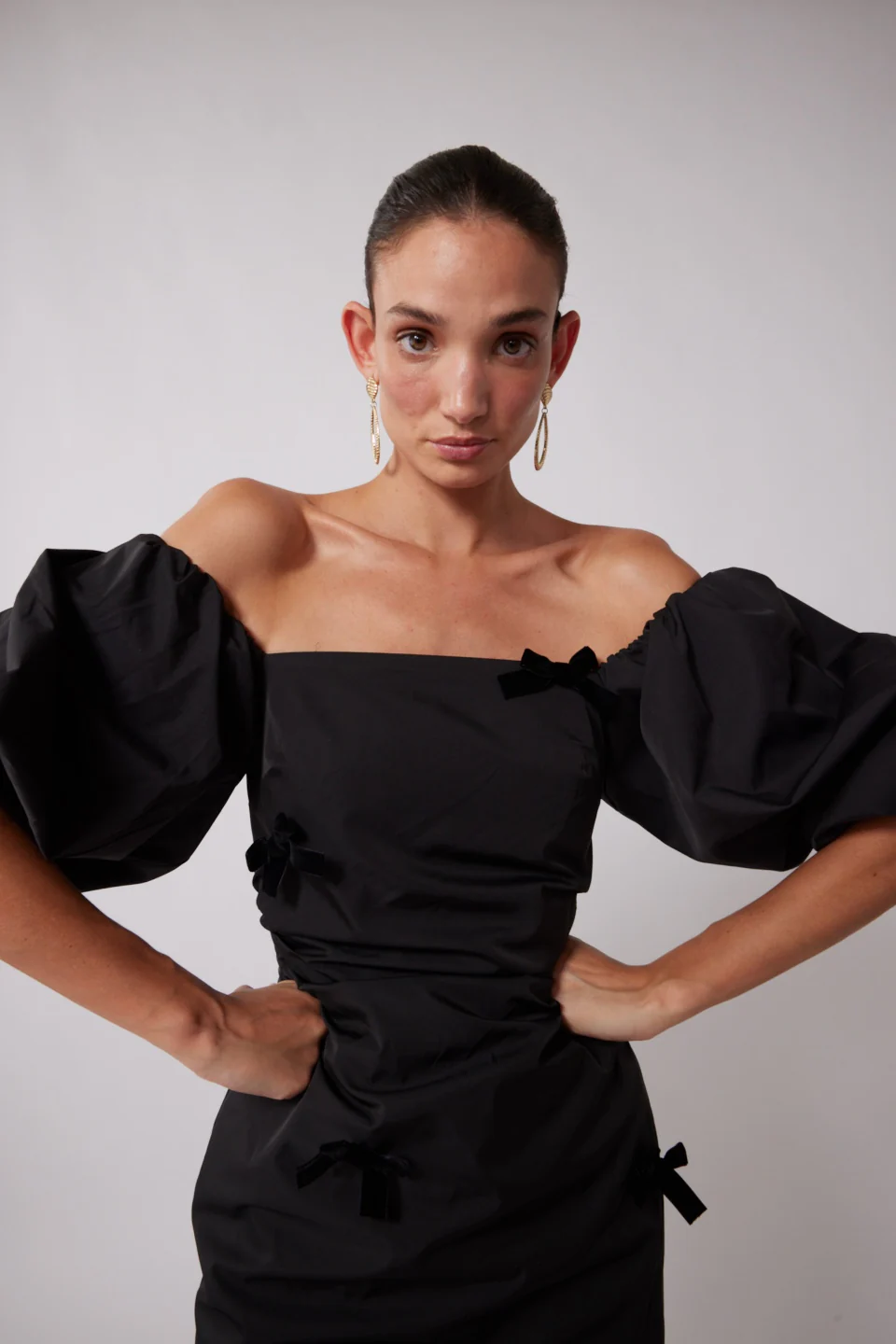 Amar Midi Dress - Noir - Image 3