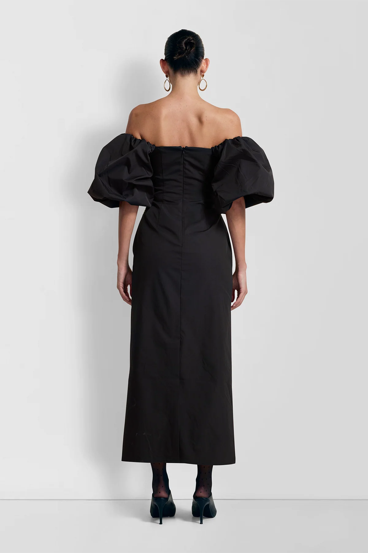 Amar Midi Dress - Noir - Image 4