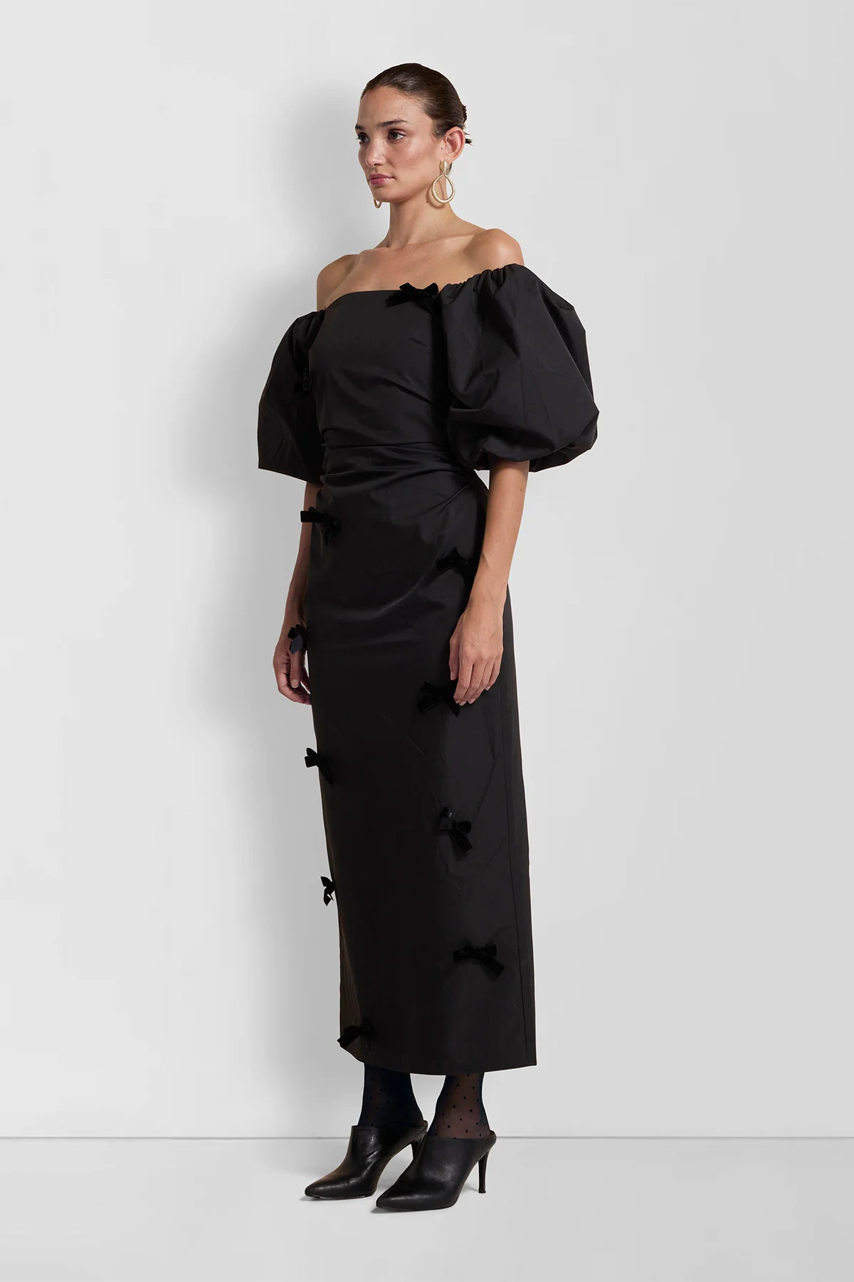 Amar Midi Dress - Noir - Image 5