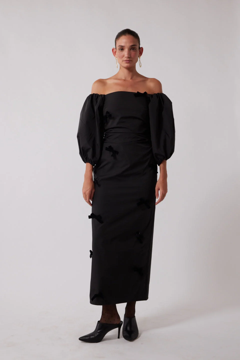 Amar Midi Dress - Noir - Image 6