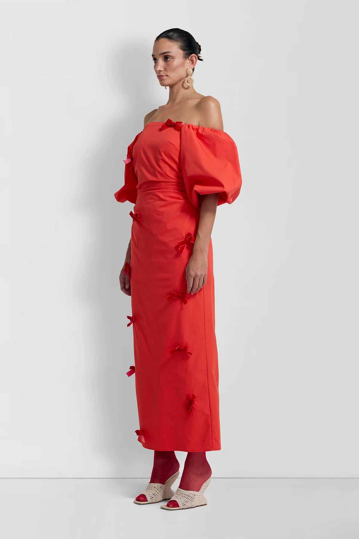 Amar Midi Dress - Rojo - Image 3