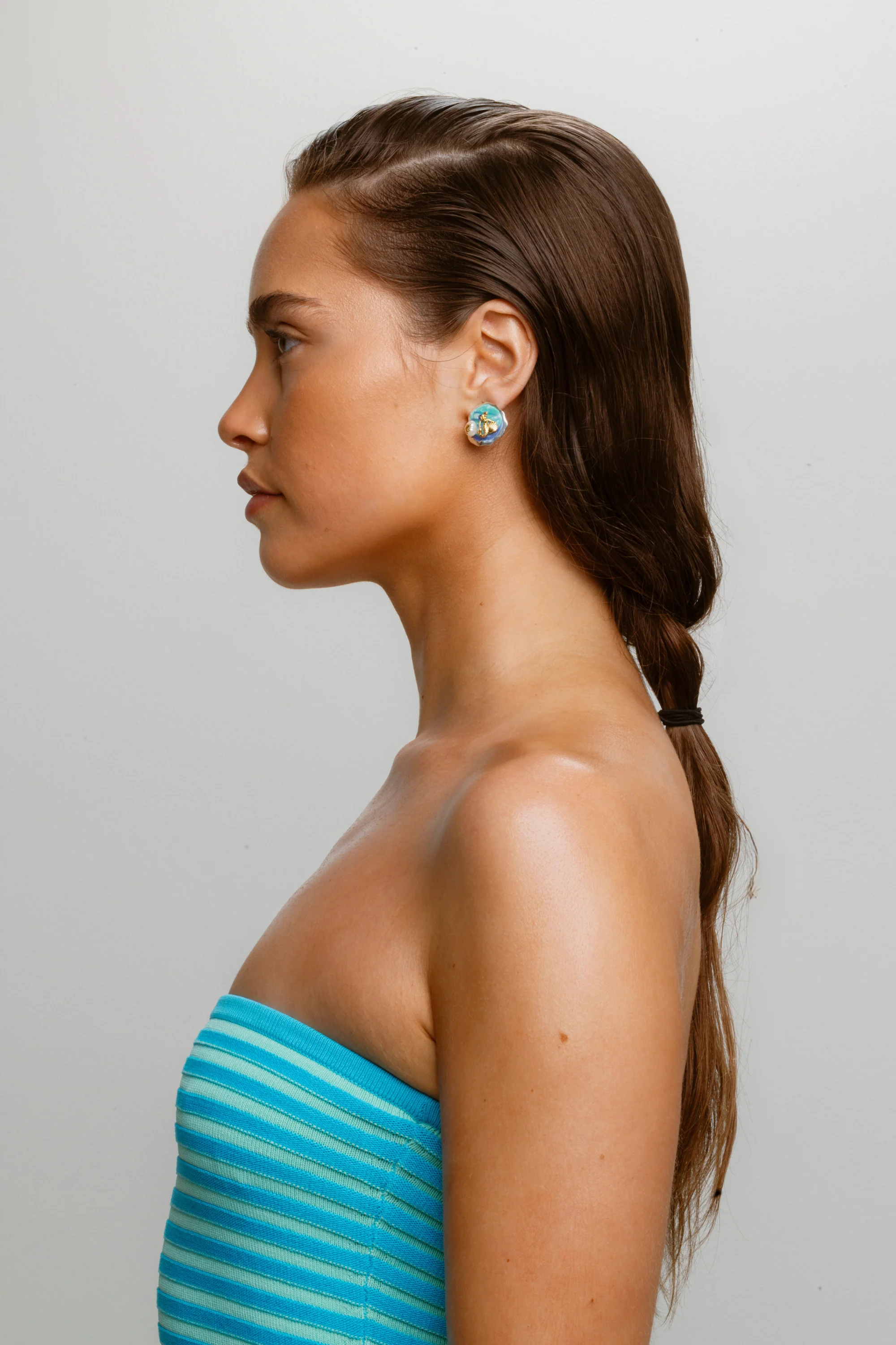 Cara Earring - Azul - Image 2