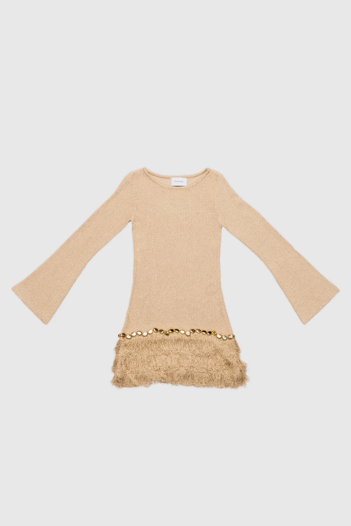 Casilda Mini Dress - Gold - Image 6