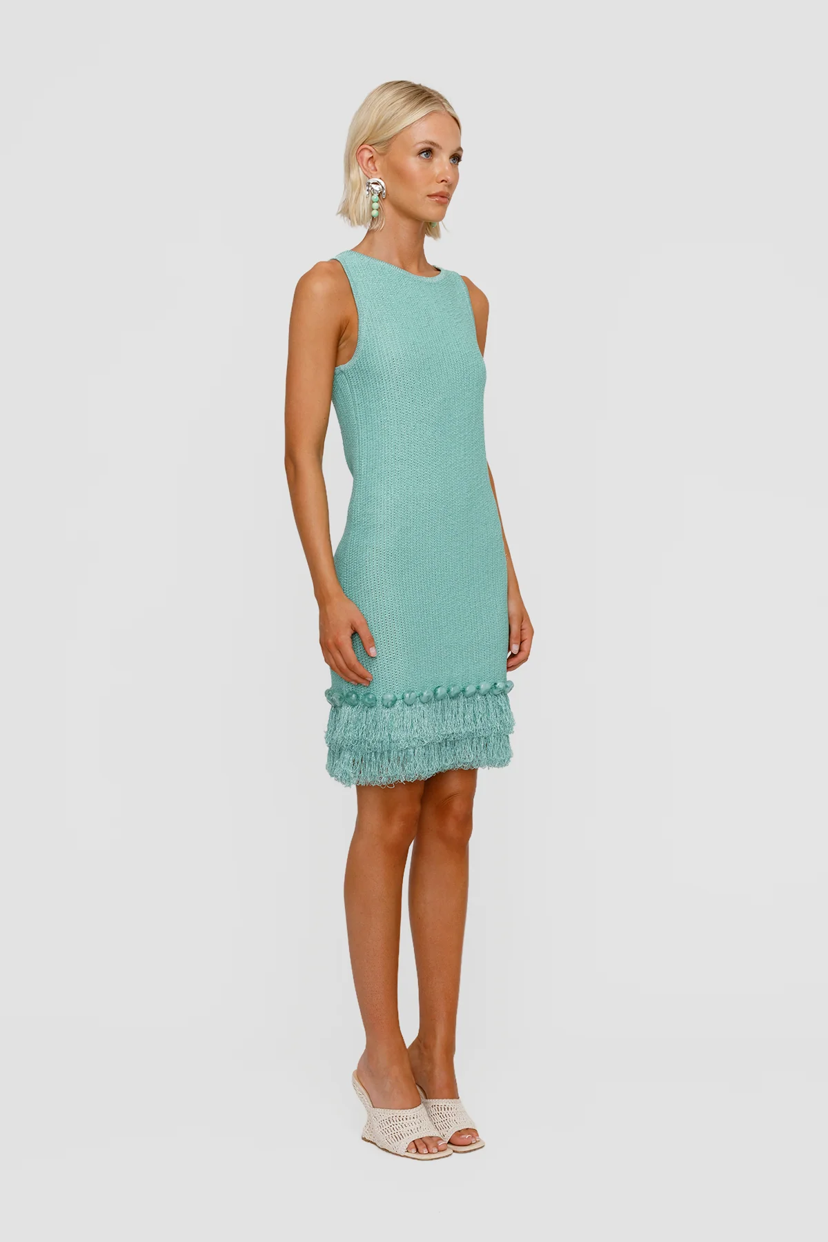 Casilda Sleeveless Mini Dress - Seafoam - Image 5