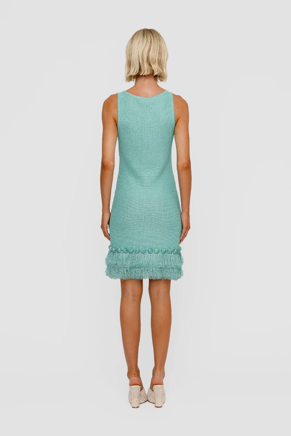 Casilda Sleeveless Mini Dress - Seafoam - Image 6