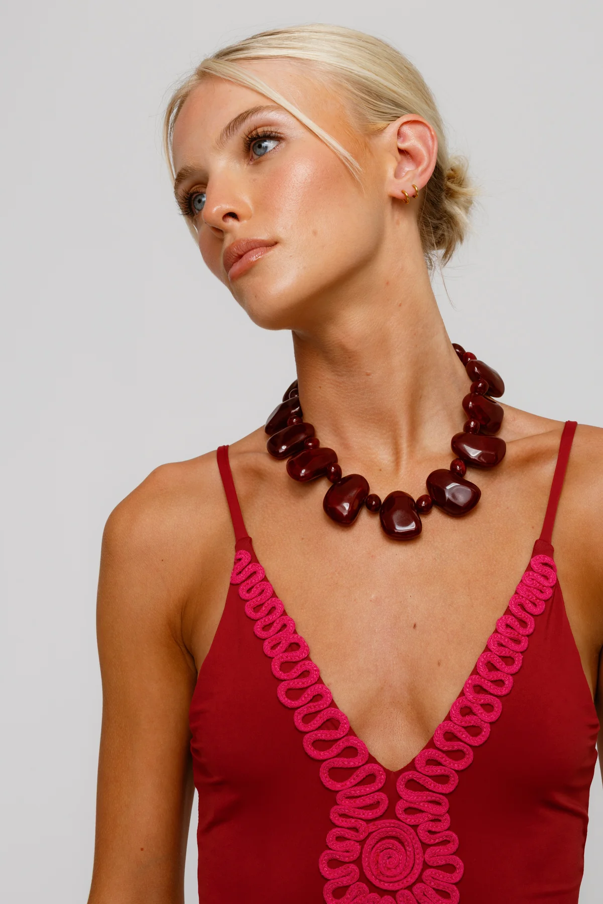 Casilda Necklace - Chocolate - Image 3