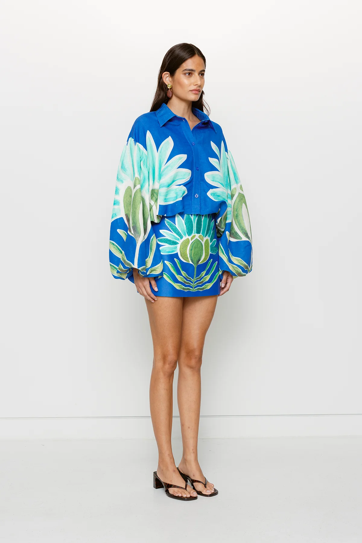 Concha Bubble Shirt - Fern - Image 4