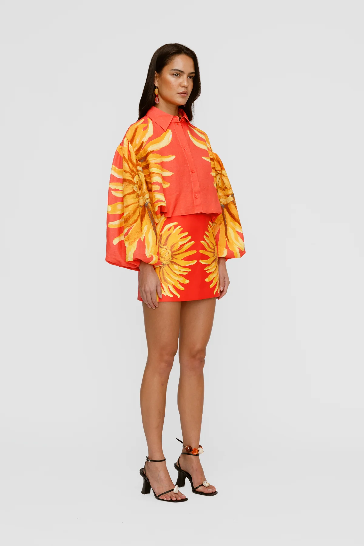 Concha Bubble Shirt - Rojo Sunflower - Image 3