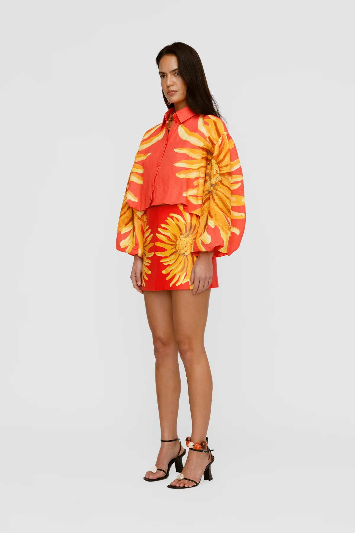 Concha Bubble Shirt - Rojo Sunflower - Image 4