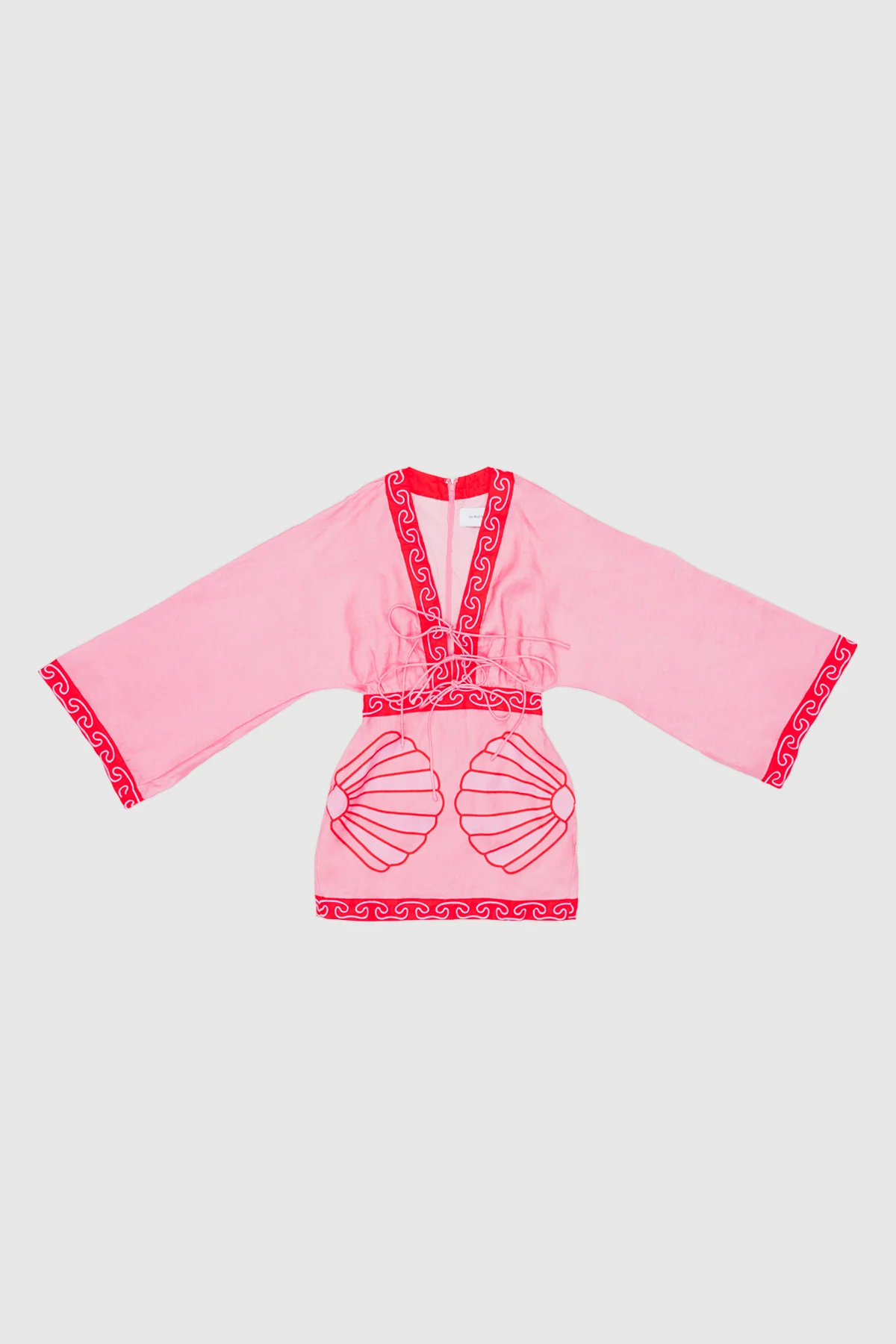 Concha Long Sleeve Mini Dress - Candy Shell - Image 6