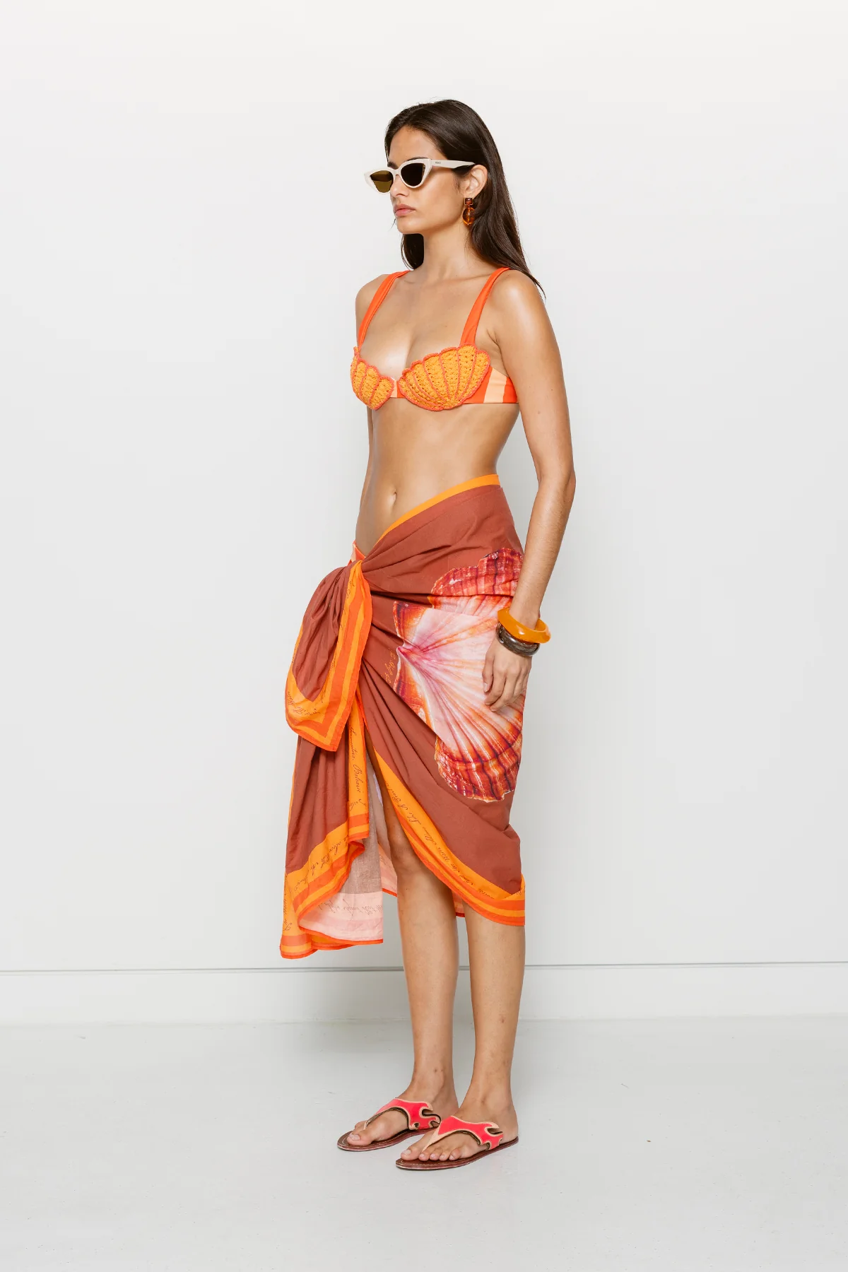 Concha Sarong - Chocolate - Image 3