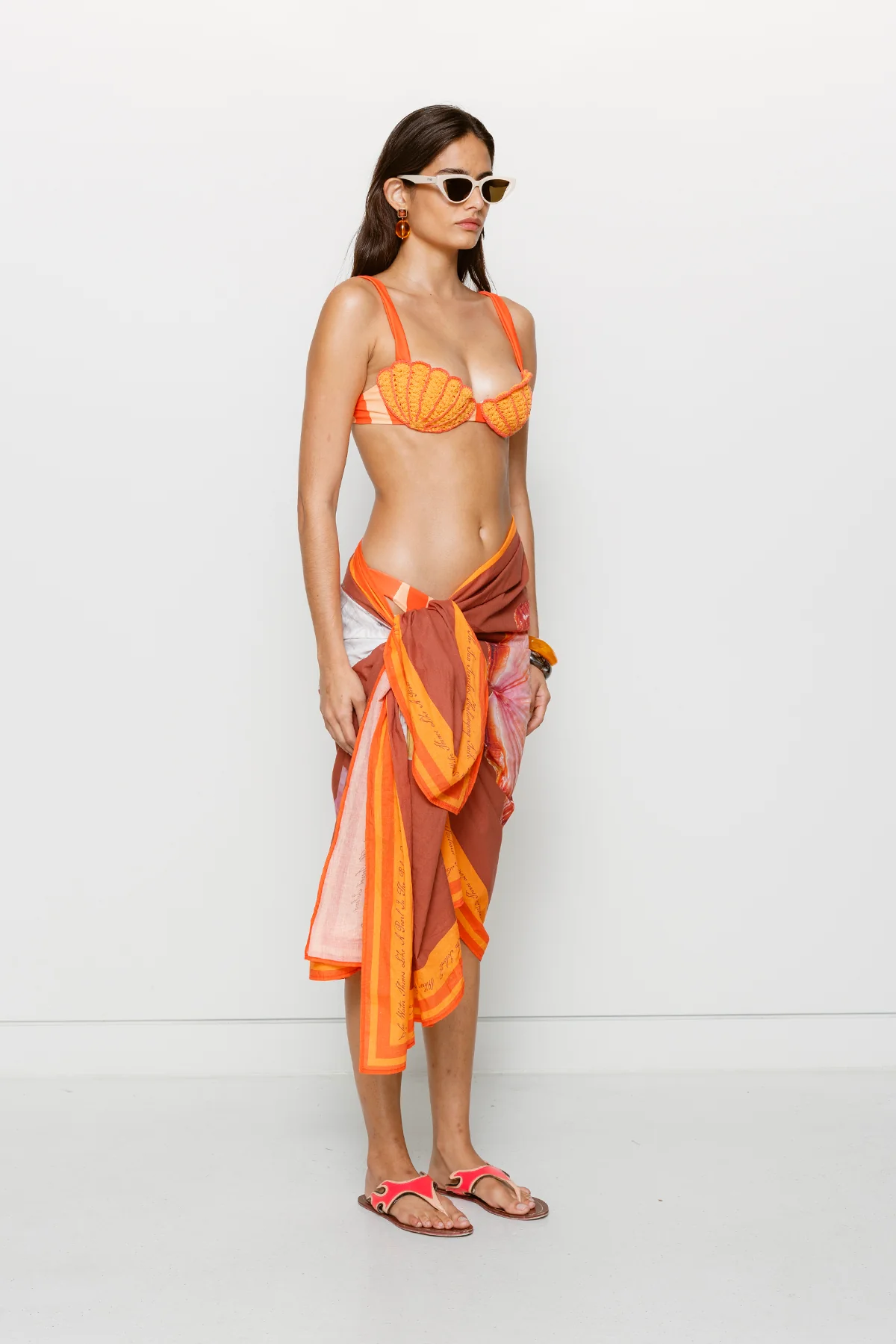 Concha Sarong - Chocolate - Image 4