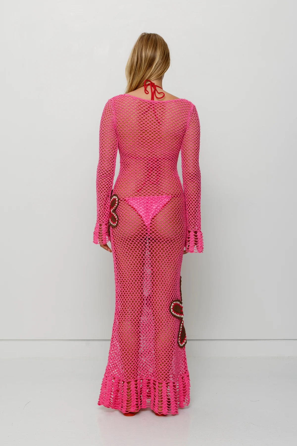 Elke Crochet Maxi Dress - Candy - Image 5