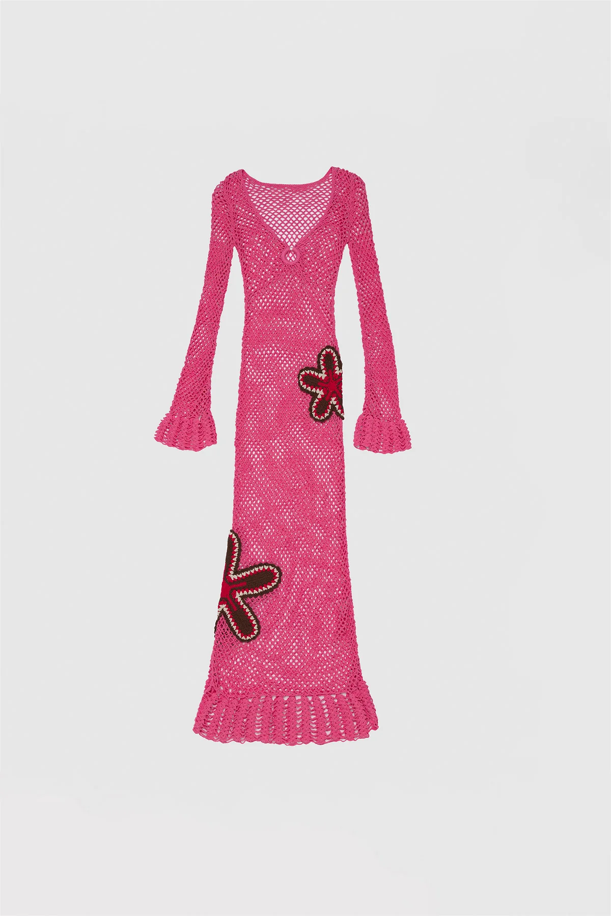 Elke Crochet Maxi Dress - Candy - Image 7