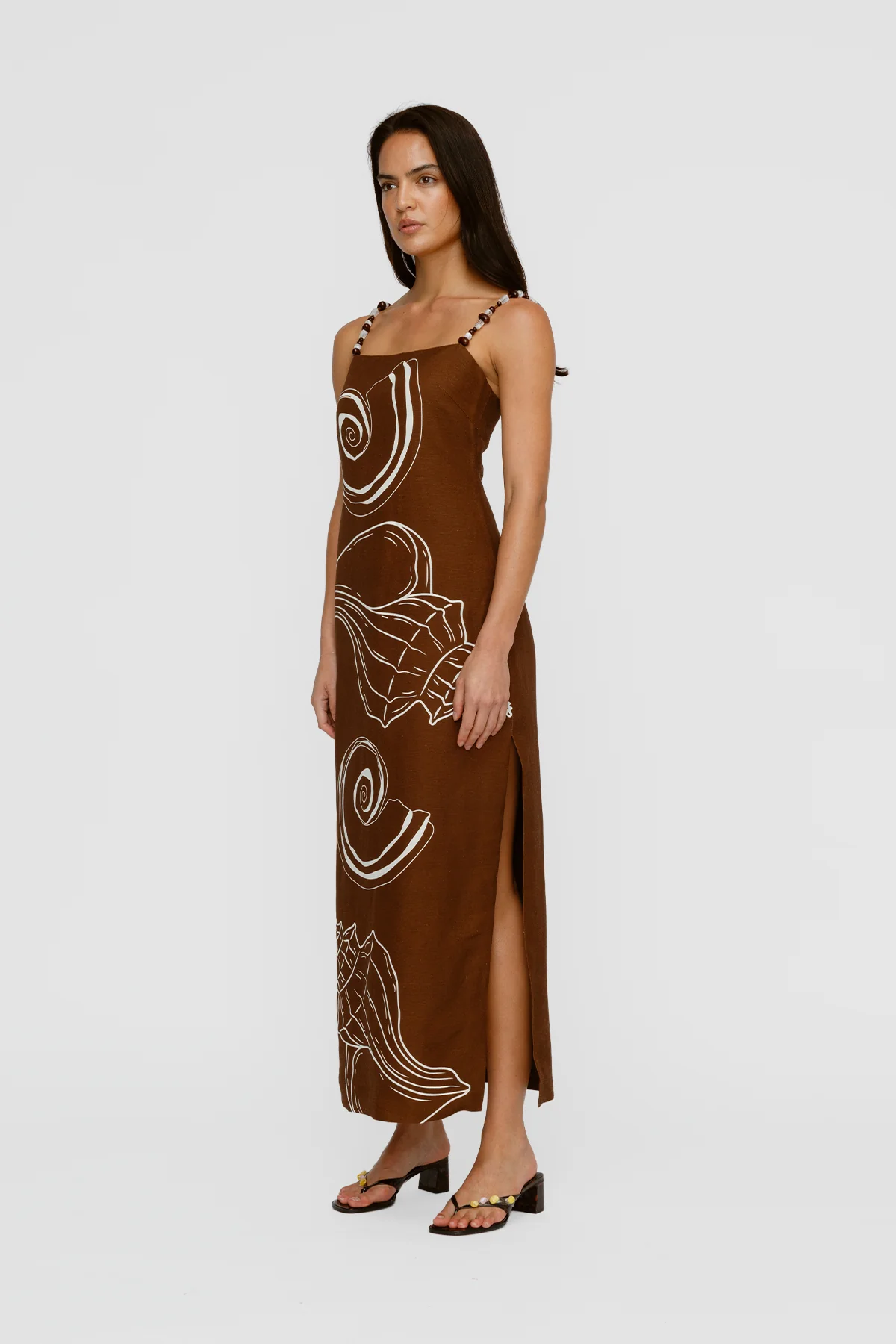 Elm Maxi Dress - Chocolate Shell - Image 4