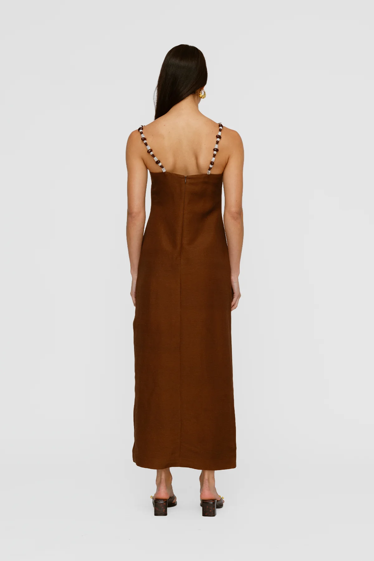Elm Maxi Dress - Chocolate Shell - Image 5