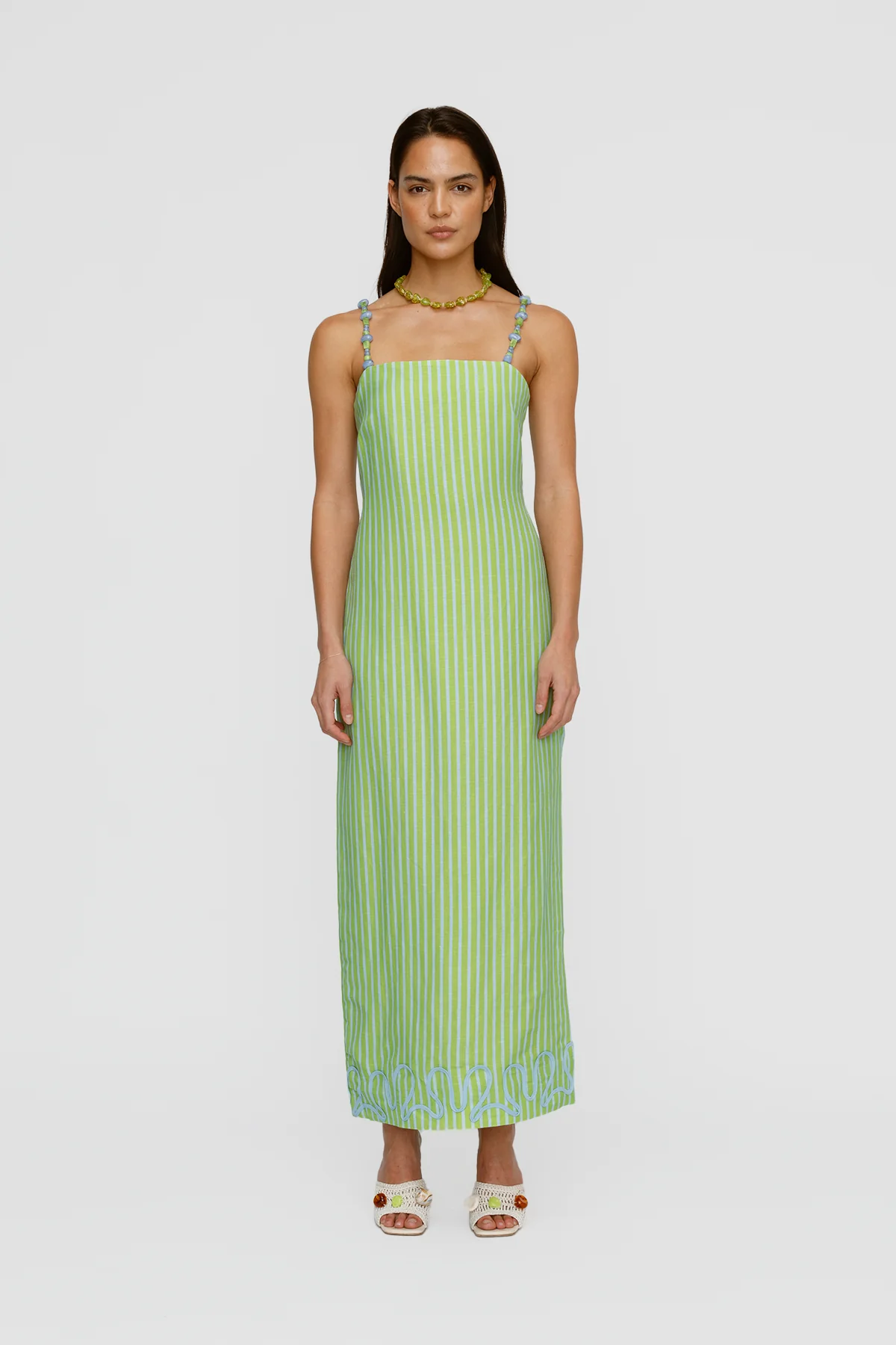 Elm Maxi Dress - Peppermint Stripe