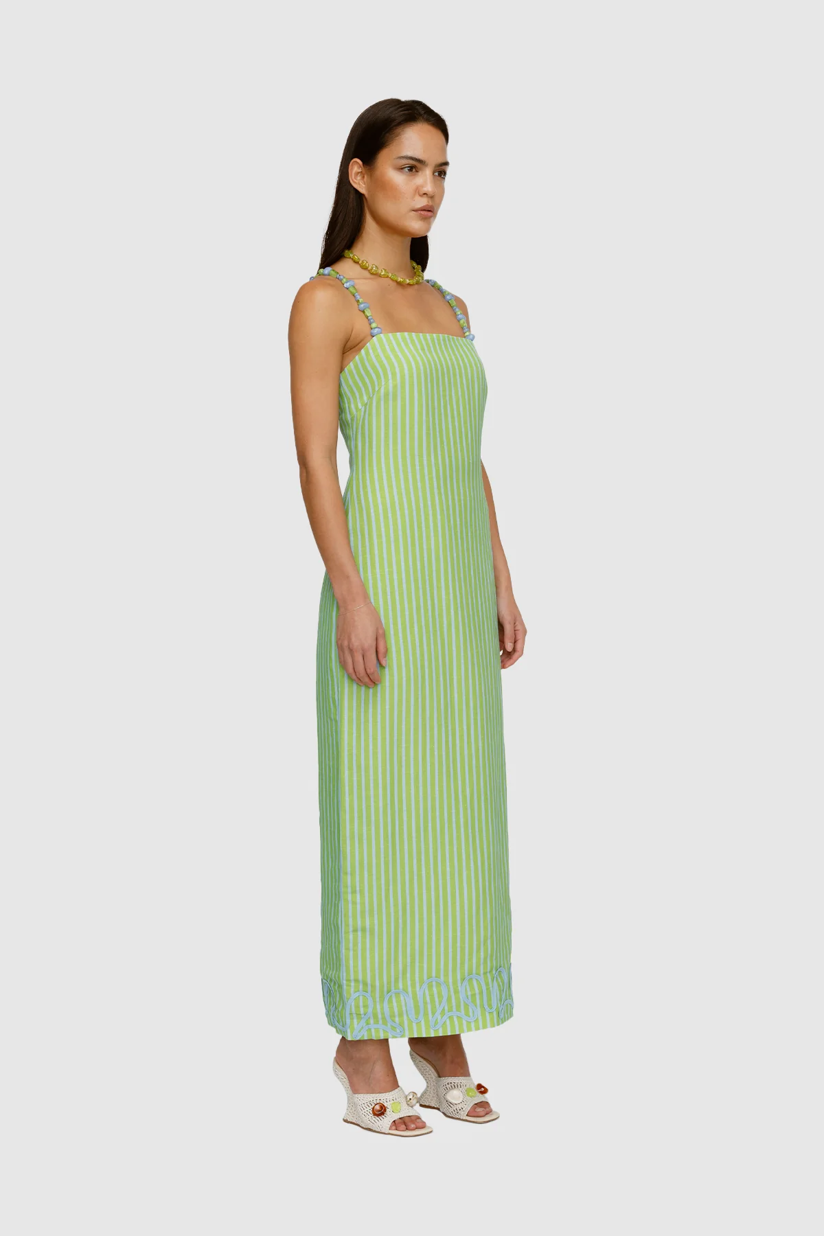 Elm Maxi Dress - Peppermint Stripe - Image 2