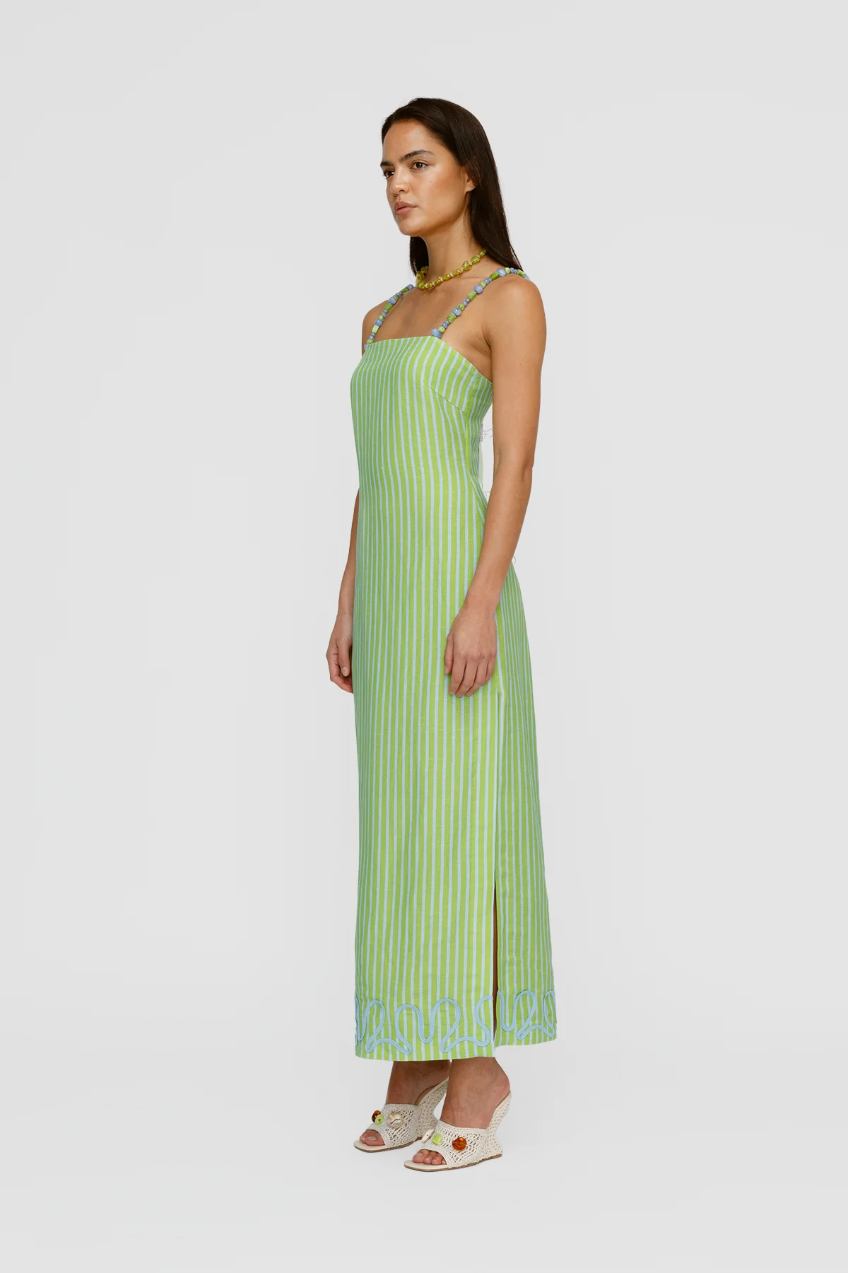 Elm Maxi Dress - Peppermint Stripe - Image 3