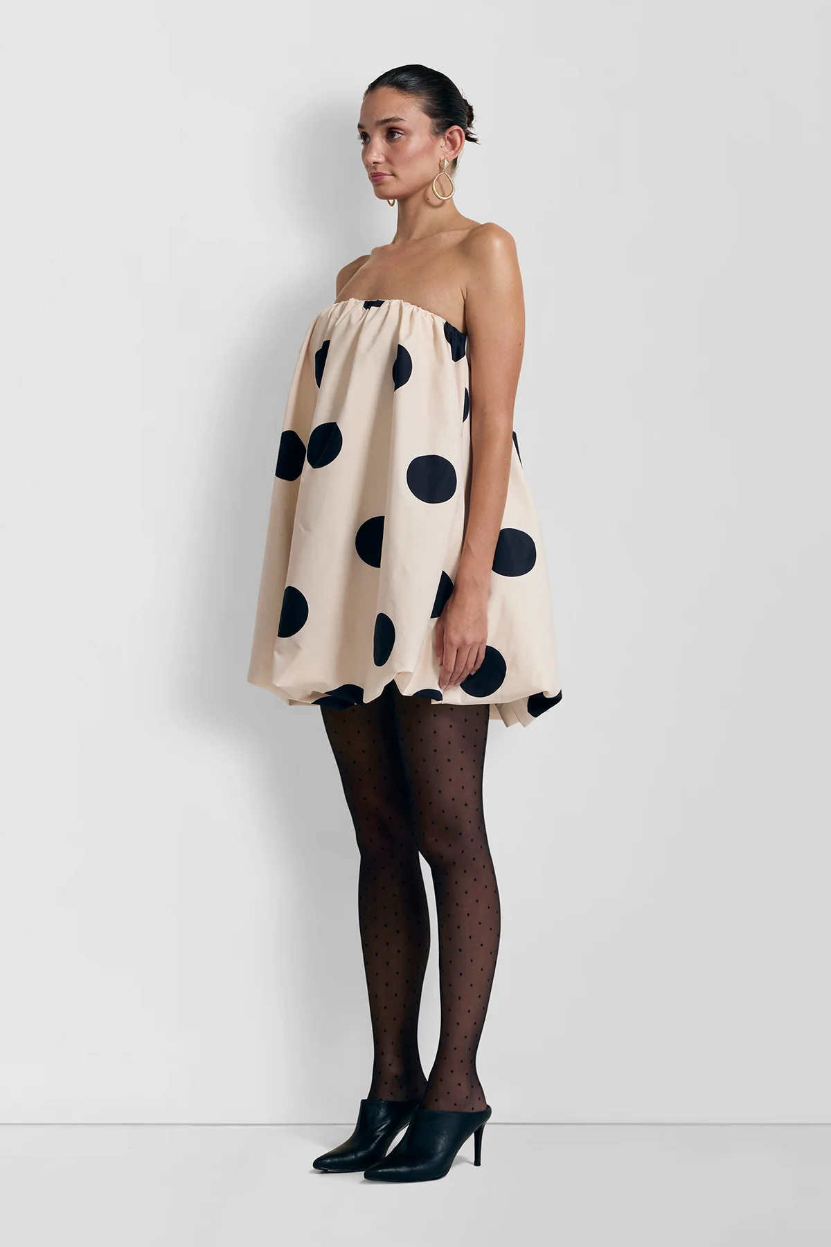 Gaia Bubble Dress - Creme Spot - Image 4