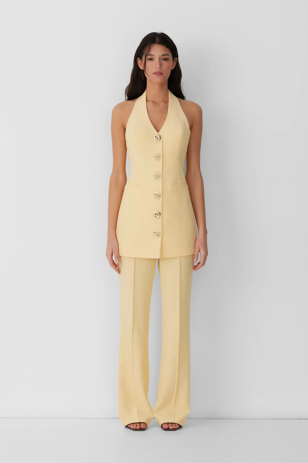 Irida Vest Dress - Butter - Image 5