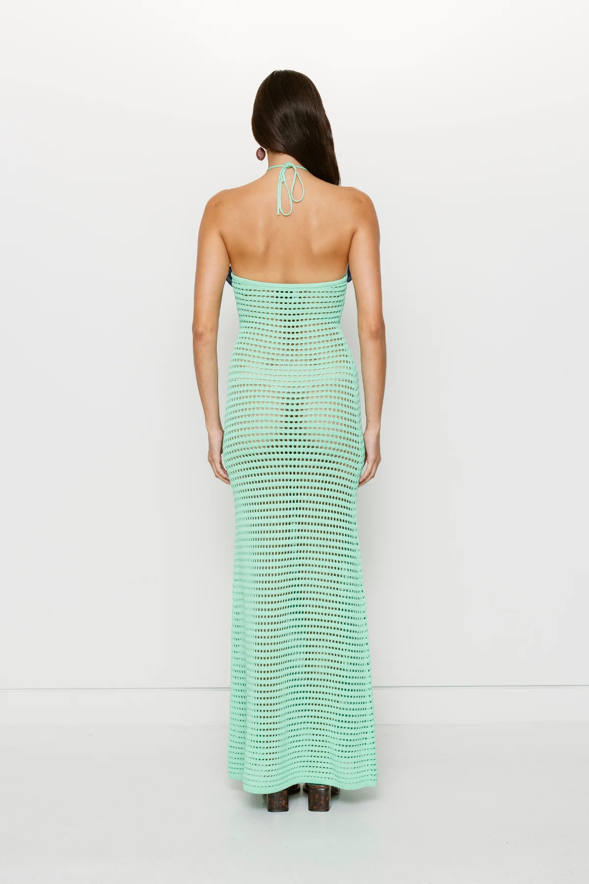 La Monada Knit Maxi Dress - Aquamarine - Image 6
