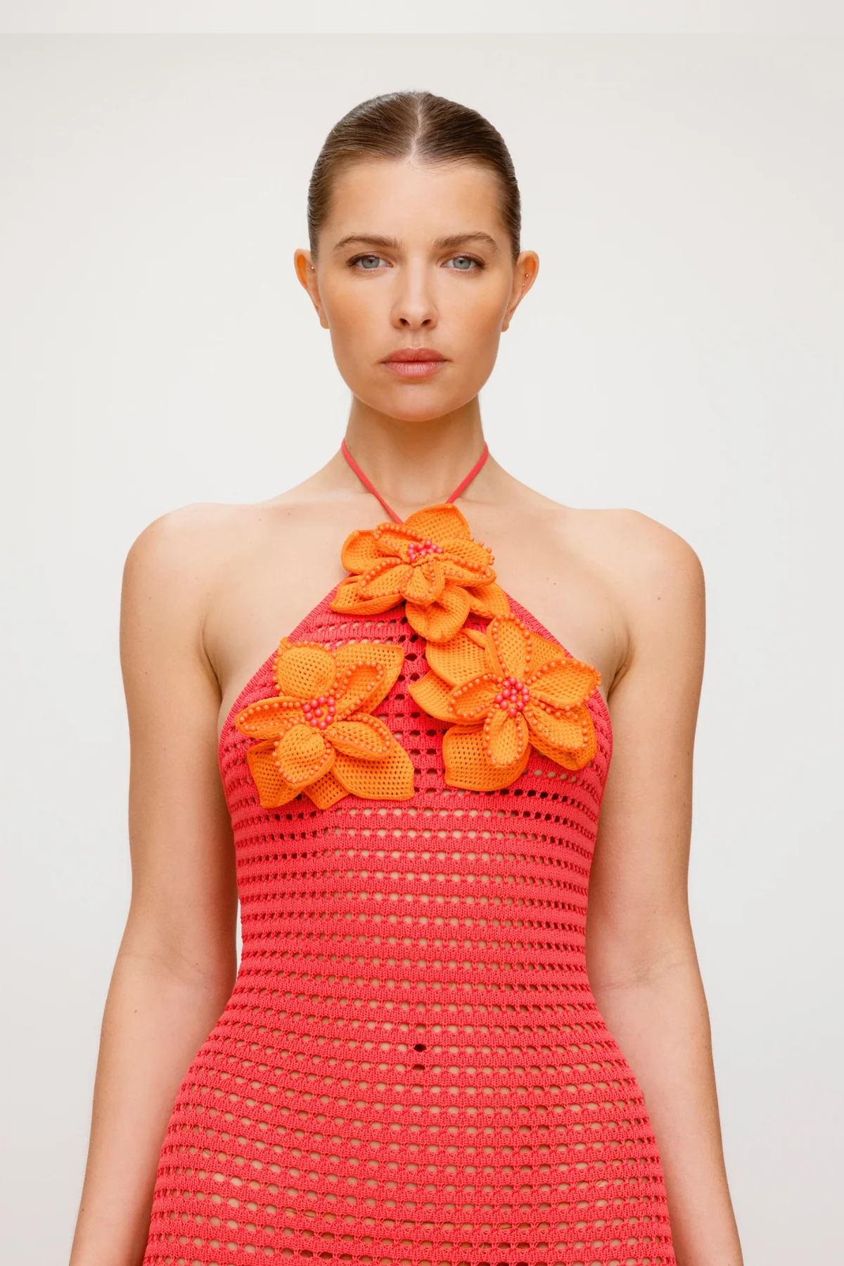 La Monada Knit Maxi Dress - Coral - Image 8