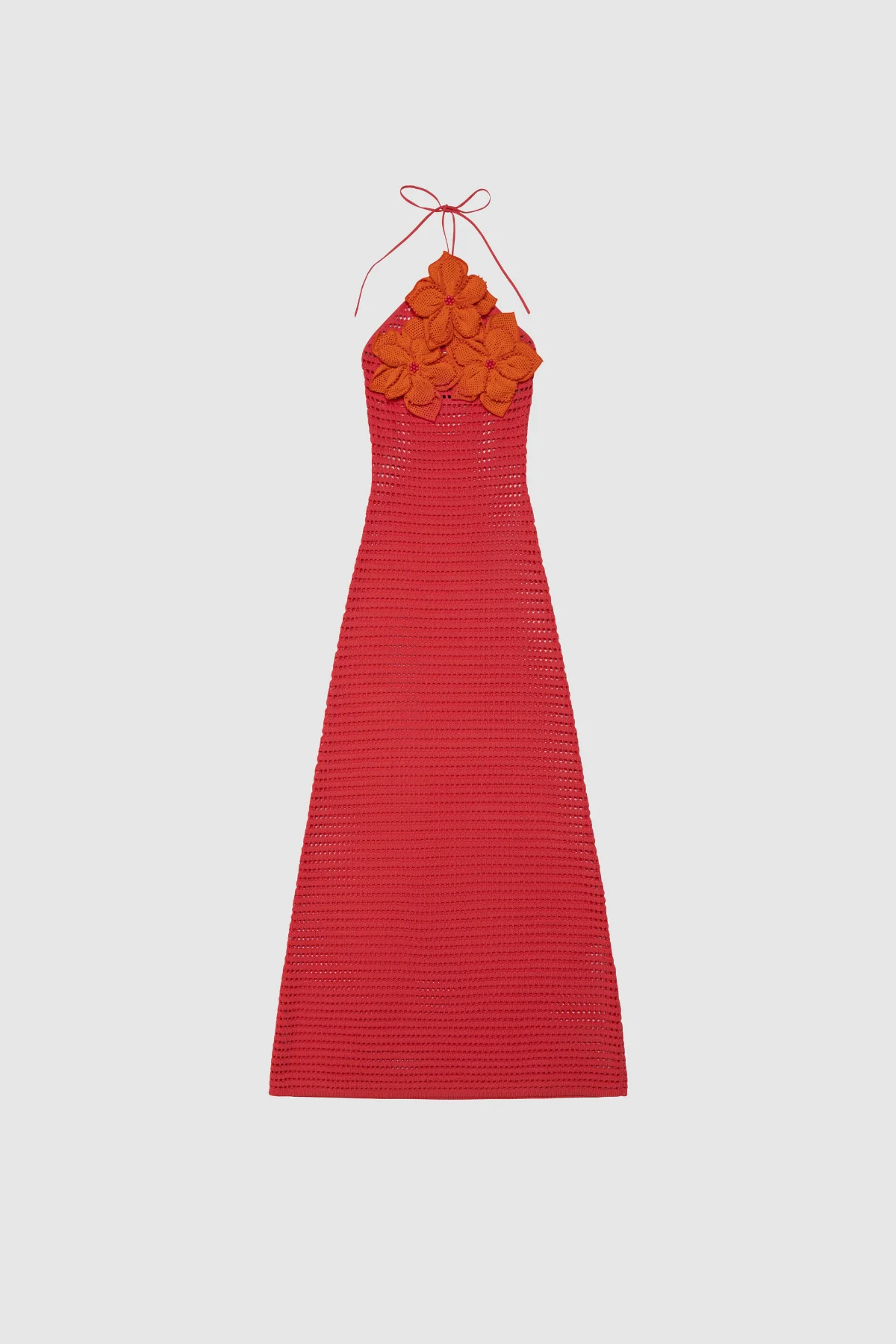 La Monada Knit Maxi Dress - Coral - Image 9