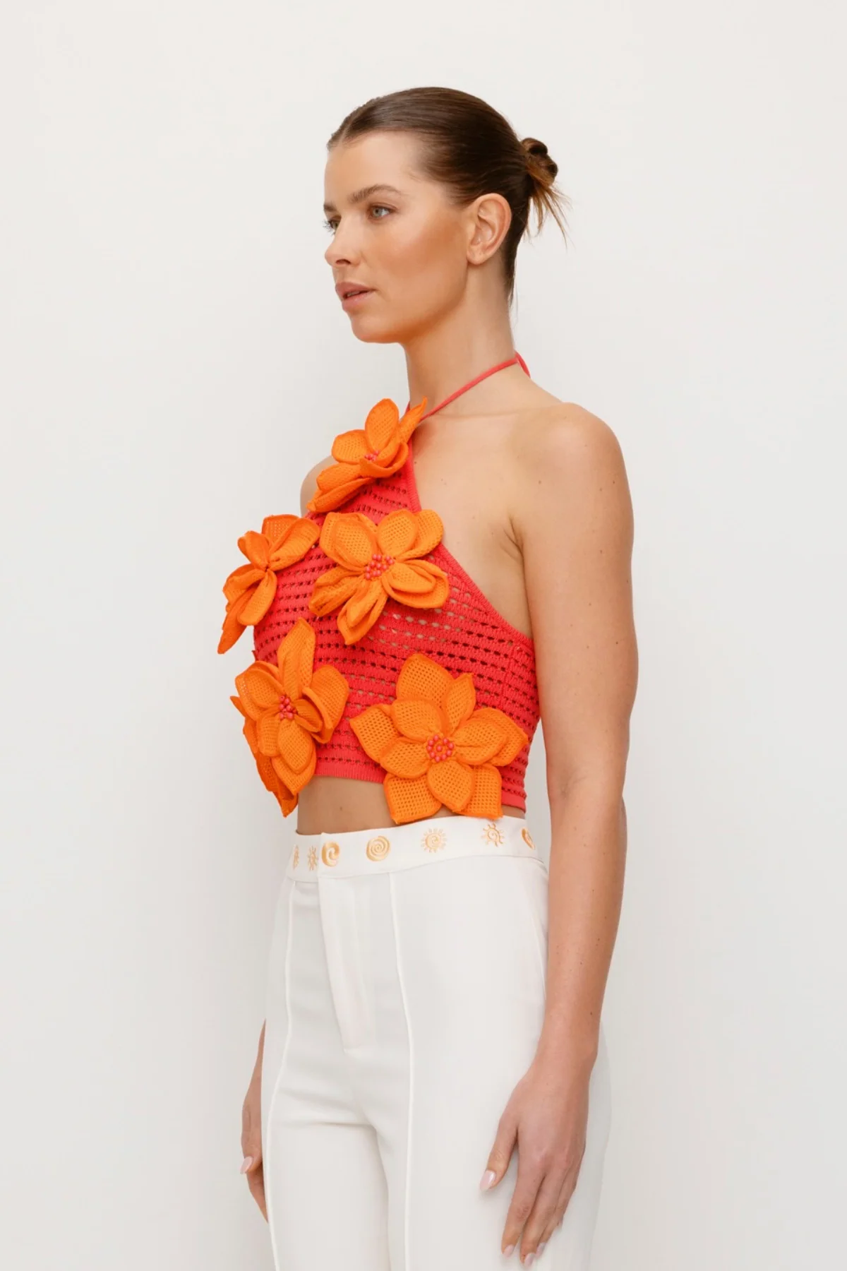 La Monada Knit Top - Coral - Image 4