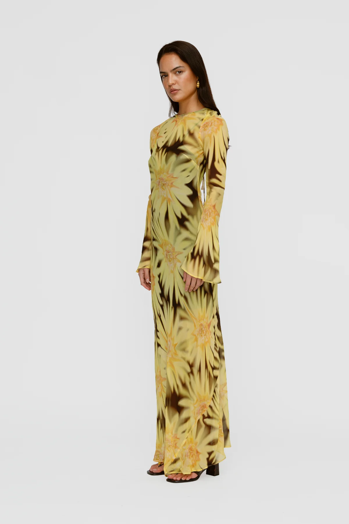 Lottie Maxi Dress - Chocolate Sunflower - Image 6
