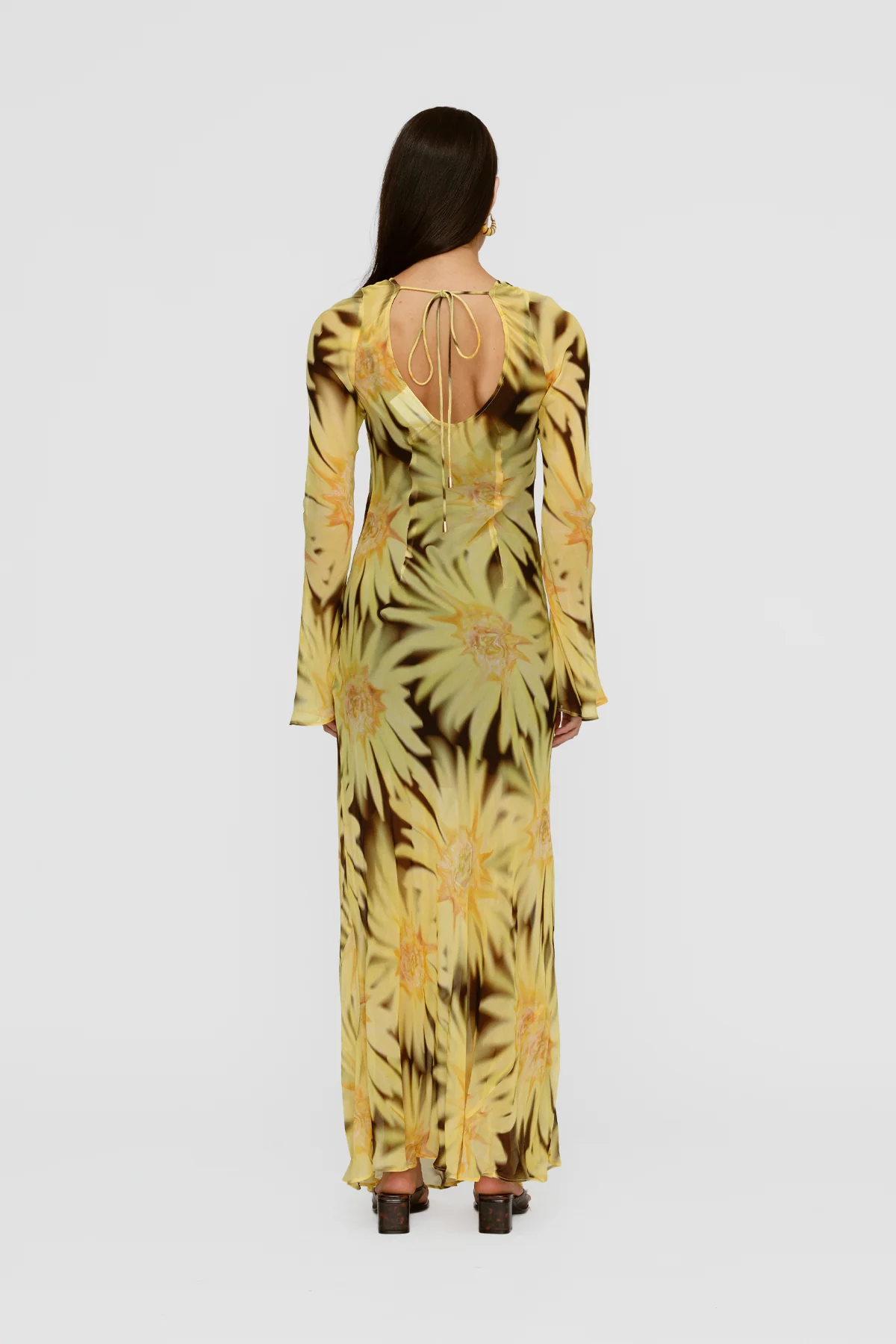Lottie Maxi Dress - Chocolate Sunflower - Image 7
