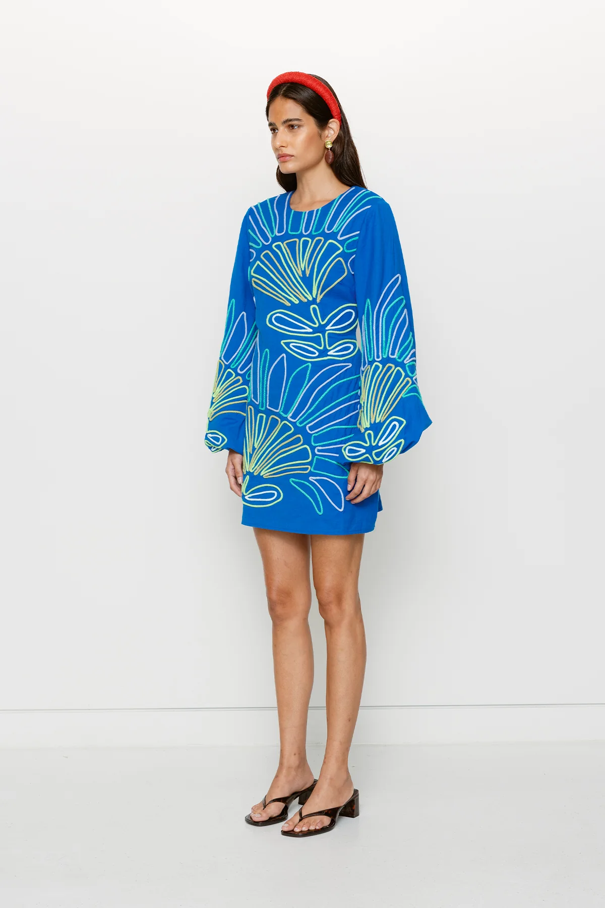 Luna Mini Dress - Fern - Image 3