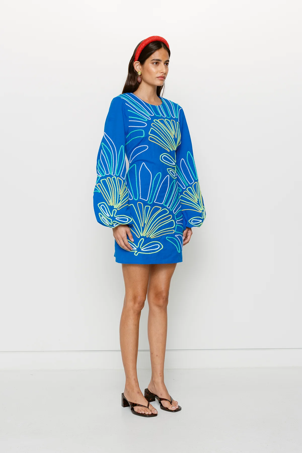Luna Mini Dress - Fern - Image 4