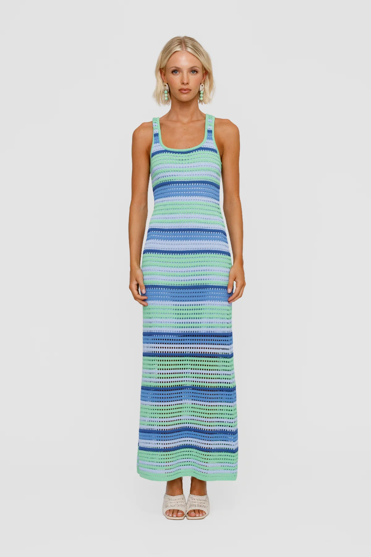 Maris Maxi Dress - Ice Stripe