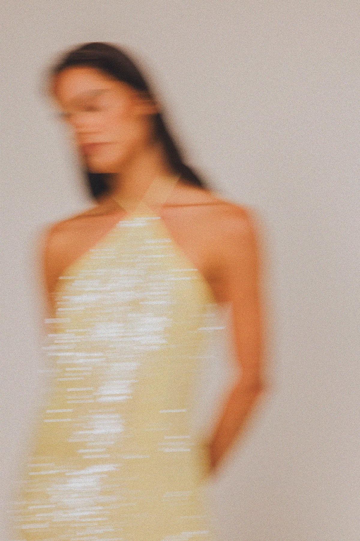 Mina Sequin Maxi Dress - Lemon - Image 2