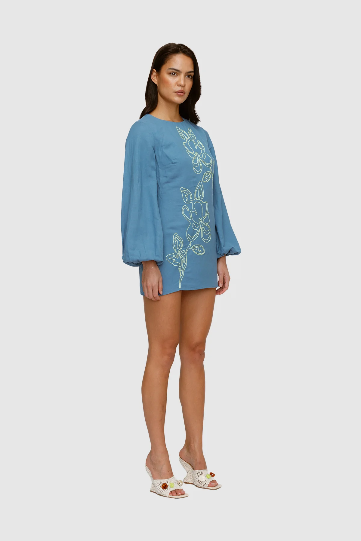 Mirabelle Mini Dress - Stone - Image 2