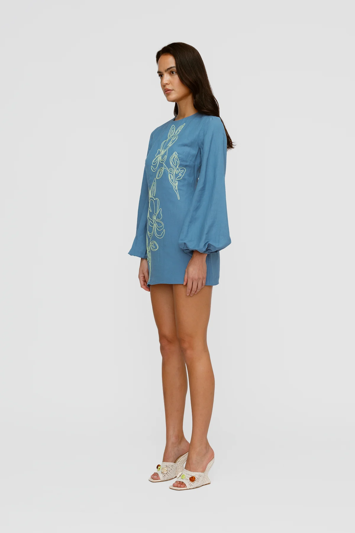 Mirabelle Mini Dress - Stone - Image 3