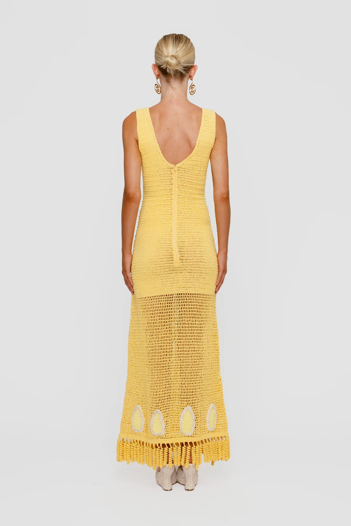 Naia Crochet Maxi Dress - Butter - Image 4