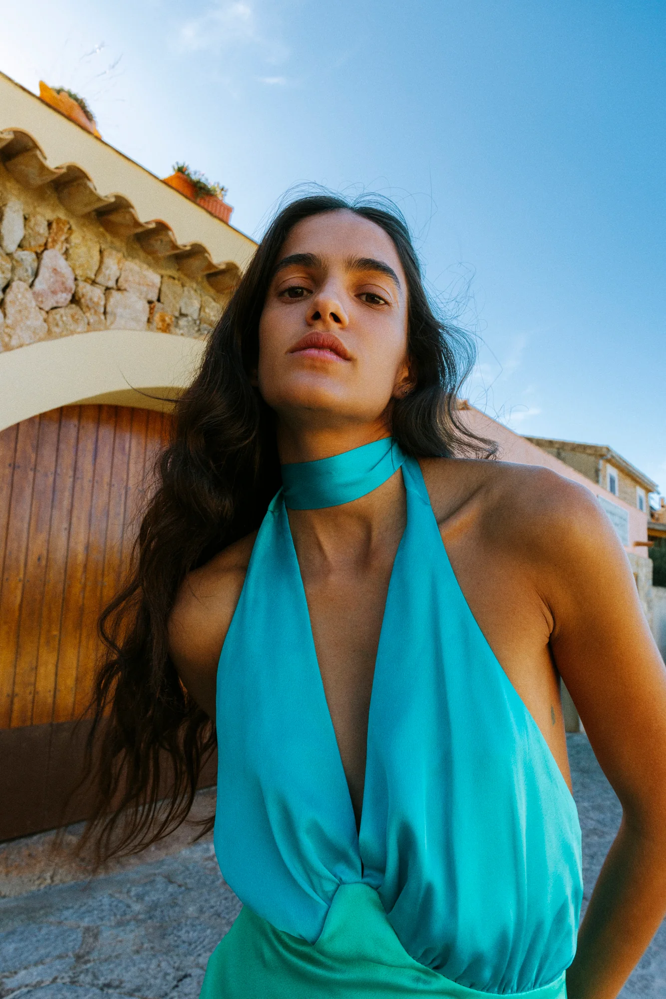 Oahu Slip Dress - Aquamarine - Image 6