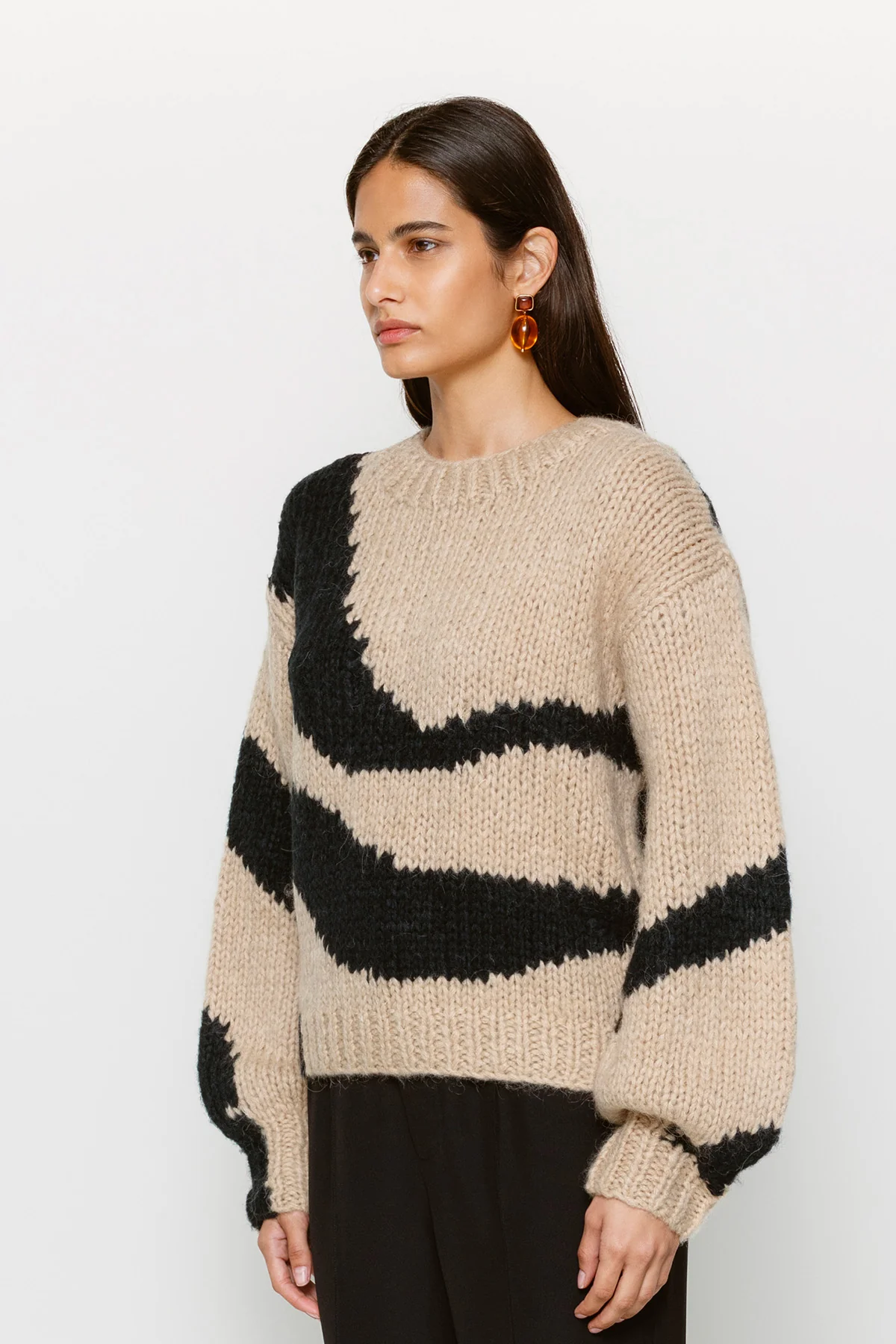 Palermo Knit Sweater - Black Wave - Image 3