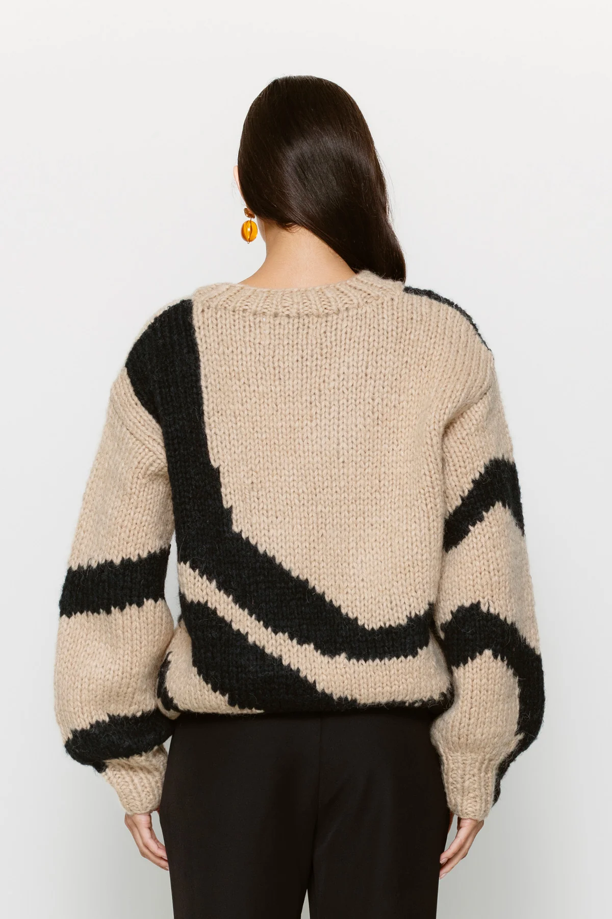 Palermo Knit Sweater - Black Wave - Image 4