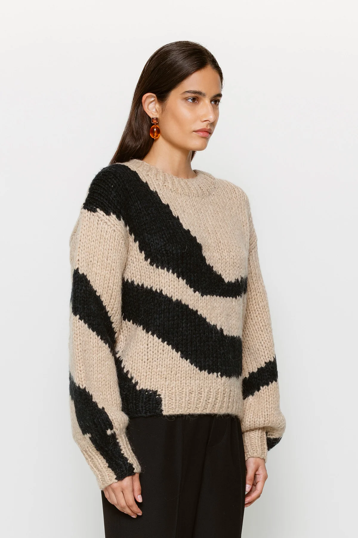 Palermo Knit Sweater - Black Wave - Image 5