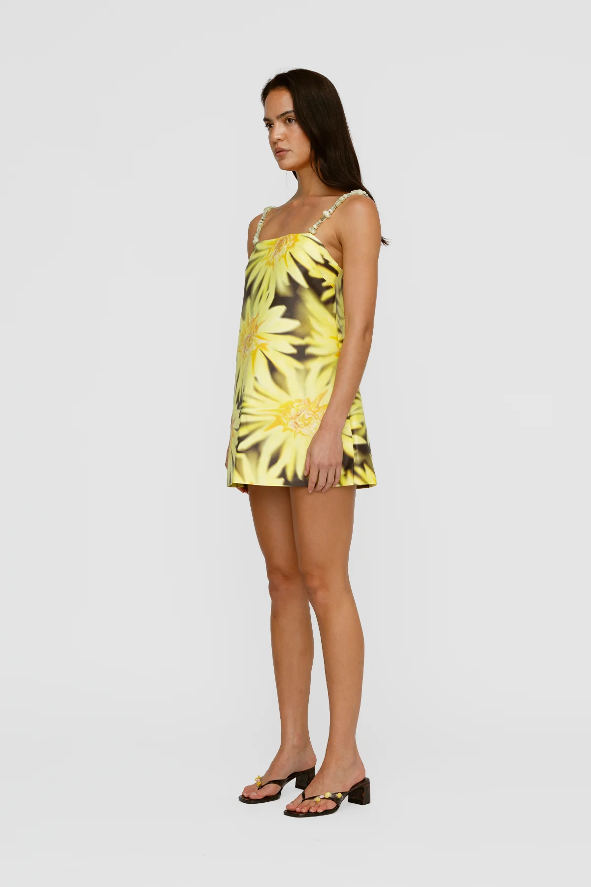 Palma Mini Dress - Chocolate Sunflower - Image 4