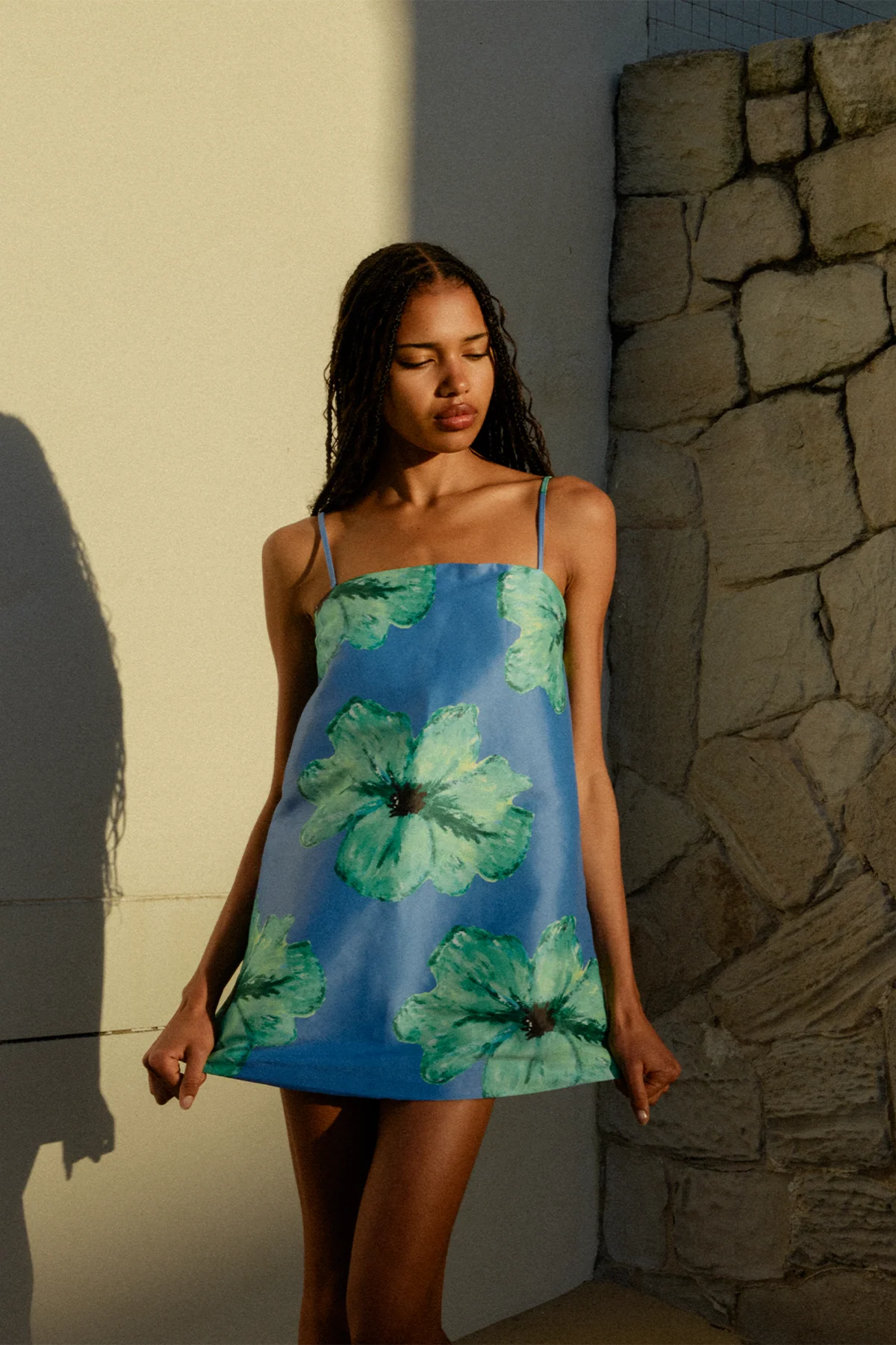 Palma Mini Dress - Cornflower - Image 2