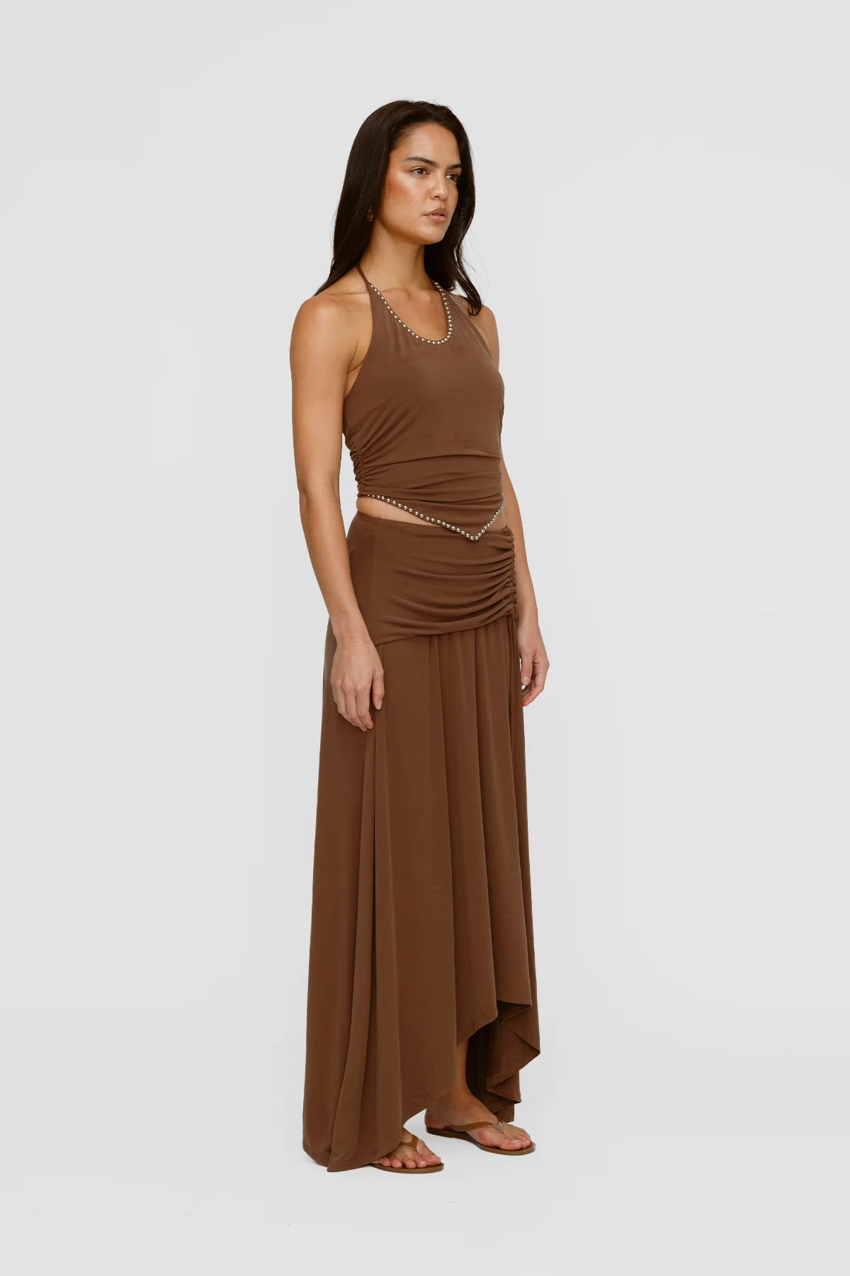 Piero Halter Top - Chocolate - Image 3