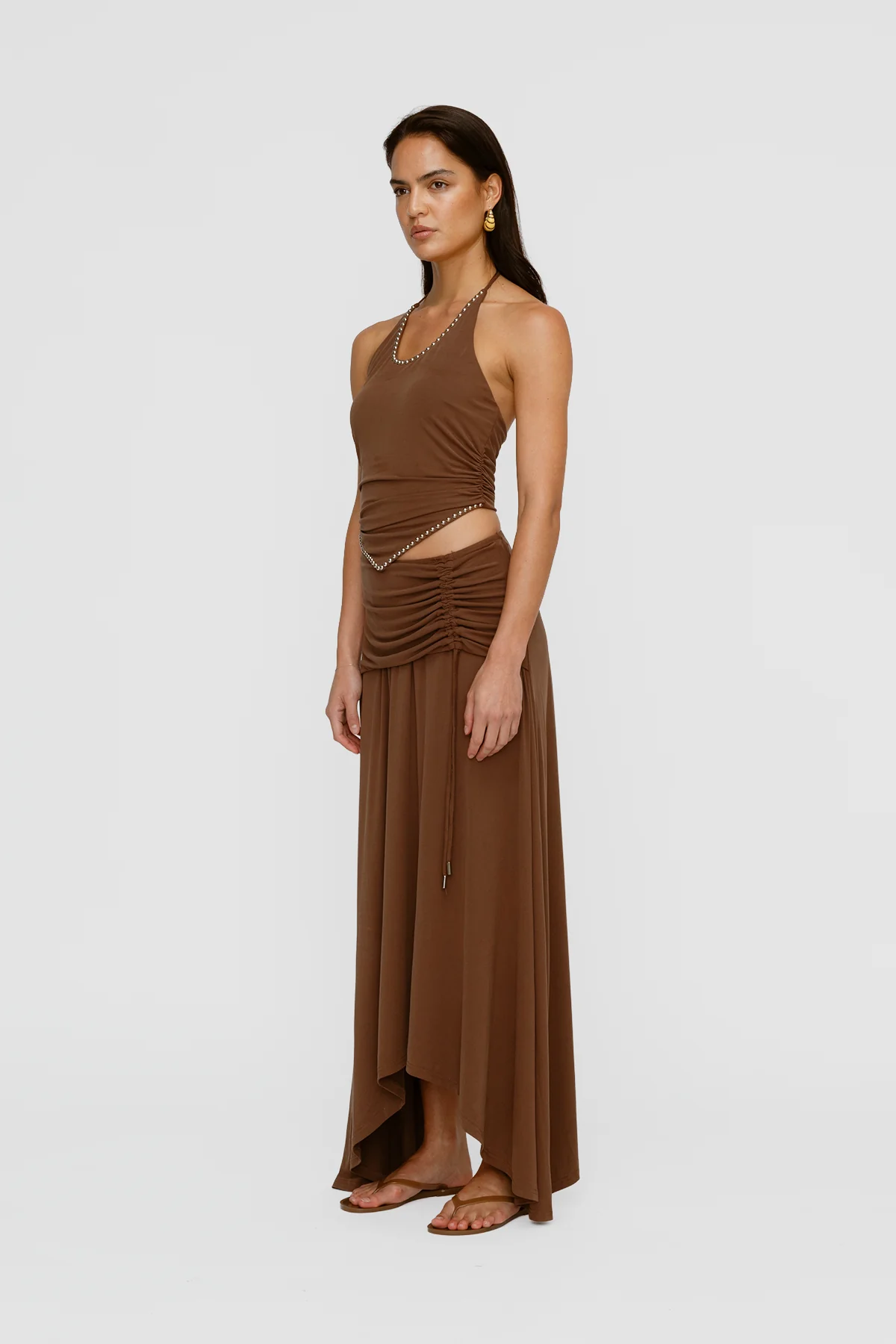 Piero Halter Top - Chocolate - Image 4